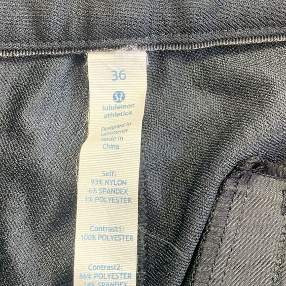 Lululemon ABC Pants Mens 36 Black Golf Activewear Stretch Casual Fit Outdoor - Picture 7 of 10